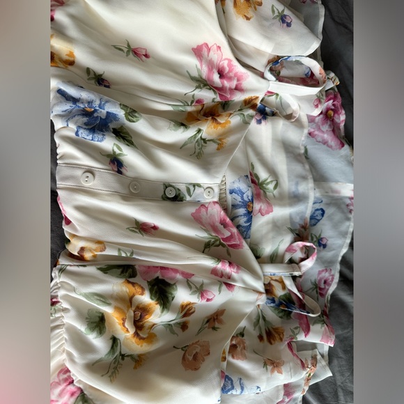 Torrid floral chiffon midi 2x - Picture 4 of 5